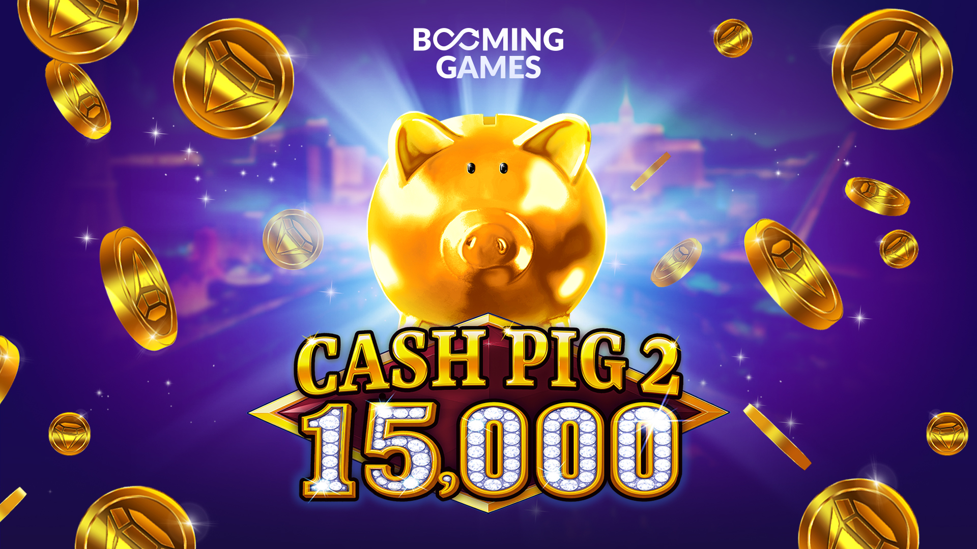 cash pig surrounded by flying coins