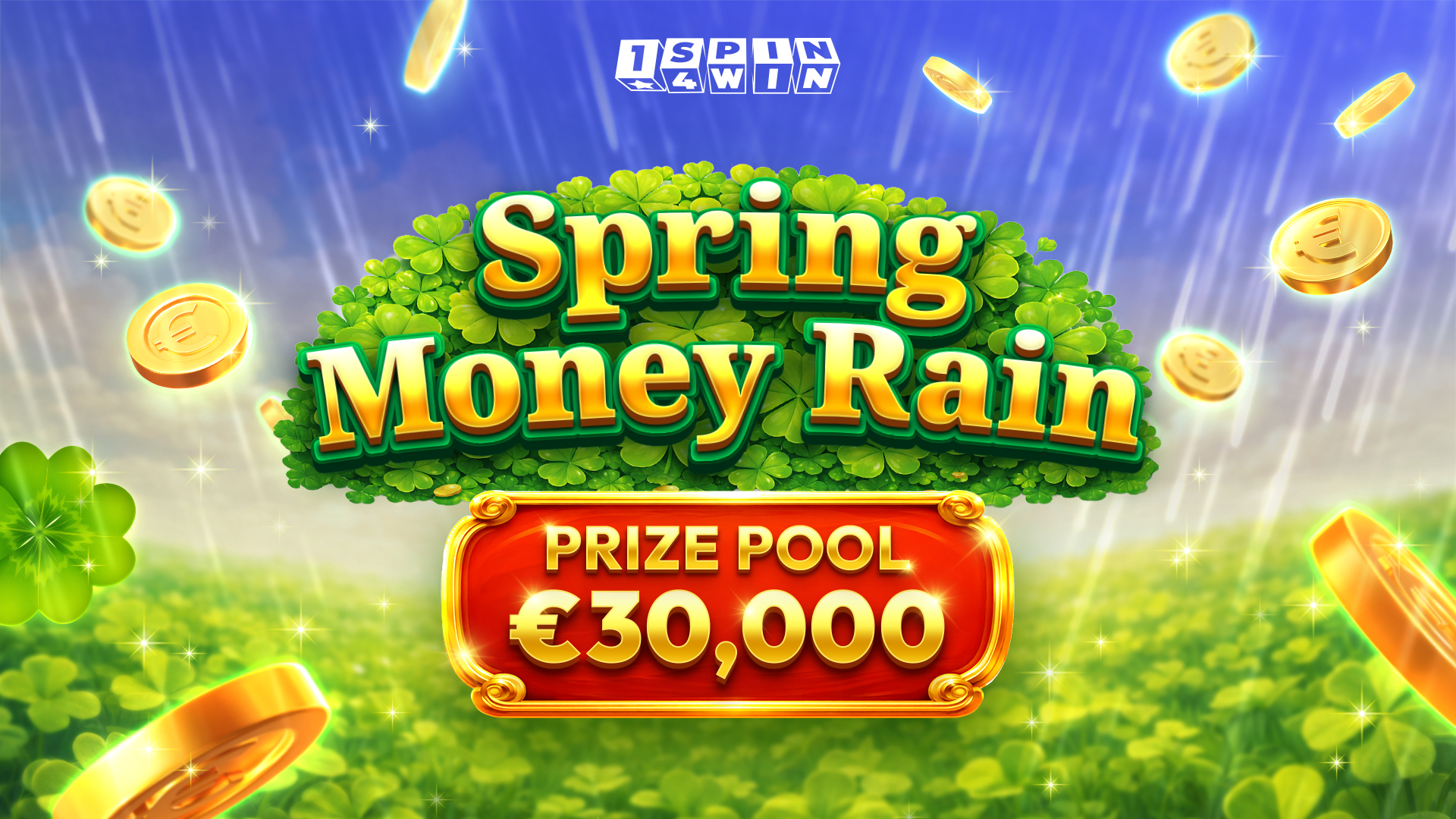 Get Ready for the 1spin4win $30,000 Spring Money Rain Cash & Drops